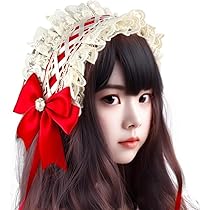 Amazon.co.jp: [YOMO HOUSE]ヘッドドレス 赤 ハロウィン