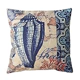 sunlightsellスタイリッシュなシンプルさ地中海スタイルコットンリネン正方形装飾ファッションスロー枕カバークッションカバー( b5 )