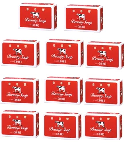 Amazon.co.jp: 化粧石鹸カウブランド 赤箱 100g×10個入 : ビューティー