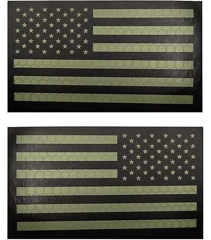 Amazon | ベルクロ PVC 低視認性 アメリカ国旗 US フラッグ 星条旗