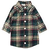 《H28年秋冬物》KICKY VILLAGE(キキイ ビレッジ) 布帛先染め格子ロングシャツ 90cm/ネイビー NO.KV-15416