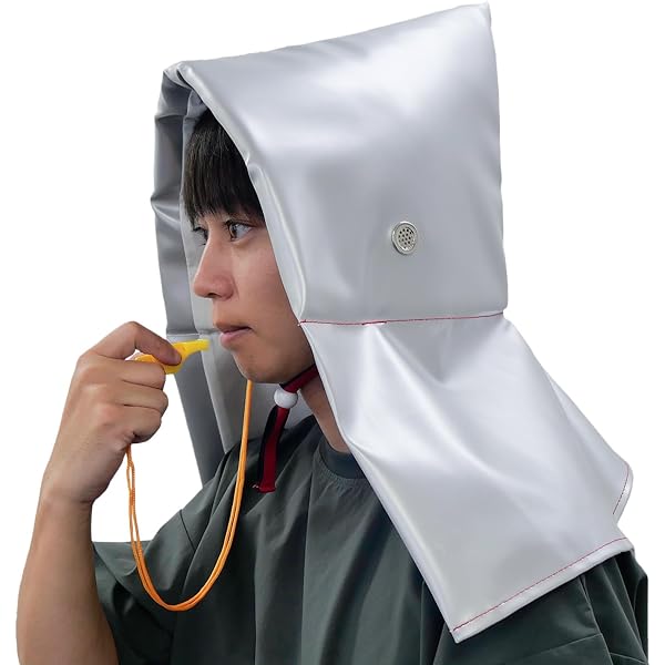 Amazon.co.jp: [SKK] 【日本防炎協会認定品】 防災ずきん シルバー 頭
