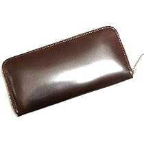 長財布 2色展開 ダークブラウン 　コードバン CORDOVAN(コードバン) ラウンドファスナー長財布｜コードバン