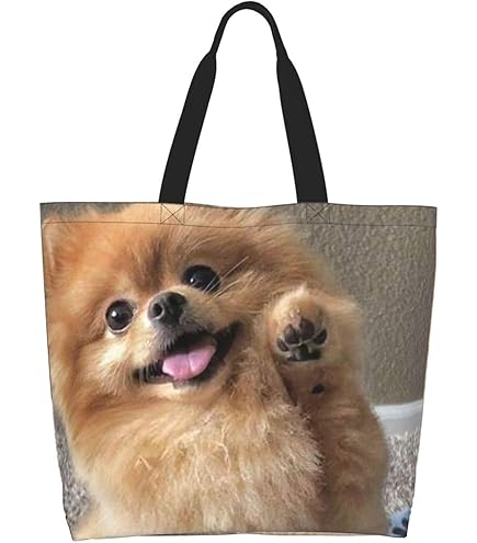 Amazon.co.jp: エコバッグ ポメラニアン 犬柄 買い物袋