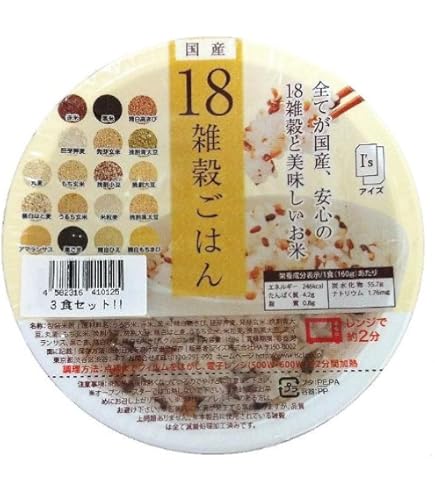 Amazon | たいまつ食品 金のいぶき 玄米と十五穀ごはん 3個パック 480g