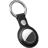 Inventor Apple Leather Airtag Holder, Anti-Lost Airtag Case, Secure Durable Apple Airtag Keyring, Key Finder Case Compatible 