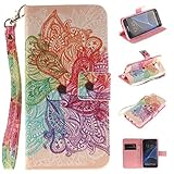 Samsung Galaxy S7 Edge 手帳型 ケース Zeebox 高品質 保護カバー 財布型ケース カード収納ホルダー スタンド機能 マグネット式 ストラップ付き Samsung Galax