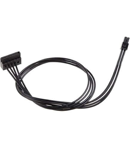 Amazon.co.jp: BLUEXIN ATXミニ4ピンから2Xライトアングル15ピンSATA