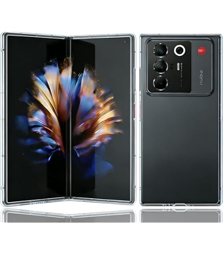 Nubia Fold 本体＋純正保護ケースセット Amazon.co.jp: For ZTE nubia Fold ケース ヌビア フォールド カバー