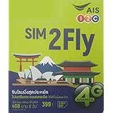 お得な2枚セット！【AIS】タイ プリペイドSIM 8日間 データ通信無制限
