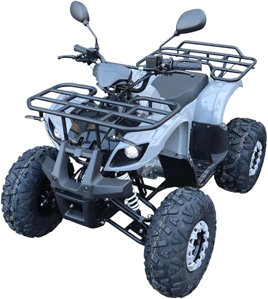 【リニューアル】バギー 四輪 49cc ミニ ATV YH 4サイクルエンジン搭載 RZ-XJ-R【タイヤもスケールアップし装備も充実!】【西濃運輸支店止め発送】 (グレー) - 1