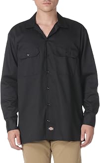 Dickies Men's Long Sleeve Work Shirt 