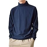 (アローナ)ARONA フリース メンズ カットソー Tシャツ 長袖 ロンT 両面起毛 起毛 裏起毛 タートルネック/YC