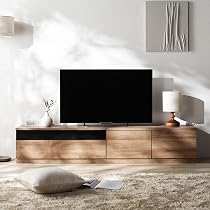 Amazon｜RASIK テレビ台 ローボード 幅180cm 引き出し×扉収納タイプ