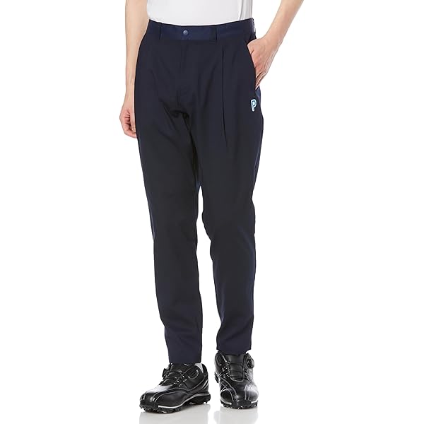 XL プーマ EXストレッチ ウエストゴム有＆紐付 テーパードパンツ ネイビー XL プーマ EXストレッチ ウエストゴム有＆紐付 テーパードパンツ