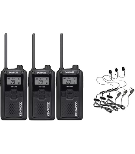 Amazon | 4台セット (本体4台とイヤホンマイク4個)ケンウッド インカム