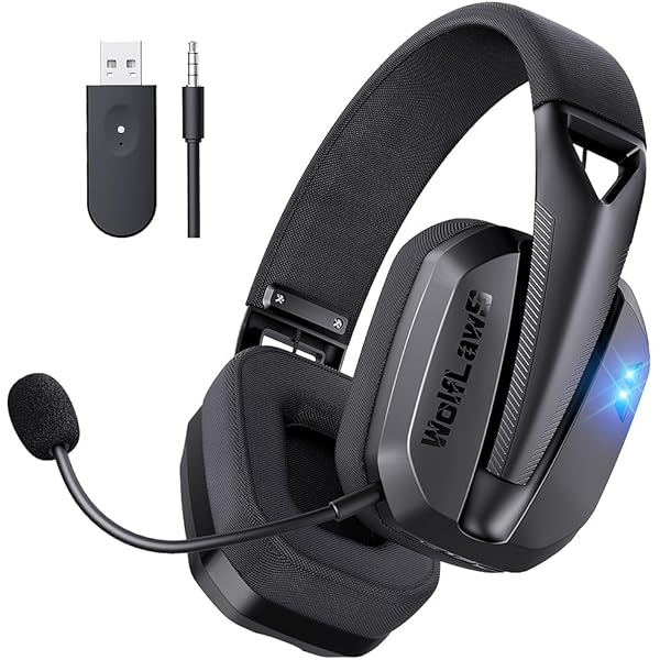 Amazon.co.jp: EasySMX PCゲーミングヘッドセット ワイヤレス 