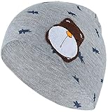 (コ-ランド) Co-land ベビー 帽子 新生児 ハット 可愛い ベビーハット キッズキャップ 女の子 男の子 赤ちゃん用 ニット帽 Dグレー