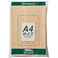 マルアイ 封筒 A4 角形2号 角2 茶封筒 クラフト封筒 100枚 PK-Z127