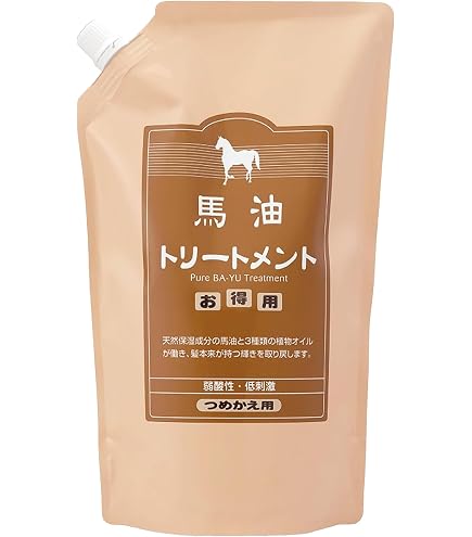 Amazon | アズマ商事の 馬油トリートメントとシャンプーの 詰替え用 各