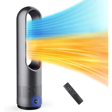 ⭐️セラミックヒーター羽なし⭐️冷暖兼用リモコン付き 3段温風＆８段送風切替 Amazon.co.jp 人気ギフトランキング: セラミックヒーター で