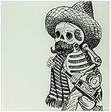 PS Holidays – Day of the Deadスケルトン – タイル 12-Inch-Glass ct_110541_8