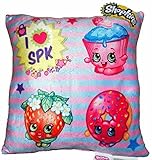 Shopkins Pillow Season 1 2 3: Strawberry Kiss, Cupcake Chic, Dlish Donut (12" x 12") [並行輸入品]