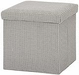 不二貿易 マルチ ファブリックスツール 折りたたみ可能 チドリ柄 52652