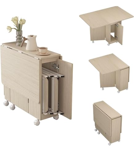 Amazon.co.jp: 完成品 折りたたみ ダイニングテーブル 天然木