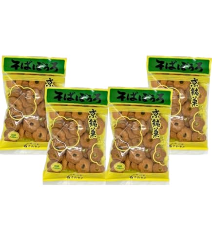 Amazon.co.jp: 【国産そば粉使用】京銘菓 そばぼうろ 90g×4袋セット