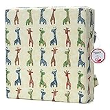 Zicac　座布団　高さが変わるクッション　可愛い柄　食事用　3色　取り外し便利　60%コットン+40%ポリエステル+密度の高いスポンジ　子供用シートクッション　32x32x8cm　2歳以上キッズにご