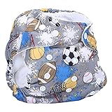 KINDOYO 新生児 赤ちゃん トレーニングパンツで 男の子 女の子 洗えるおむつ おむつカバー(1×おむつカバー+2×布おむつ)