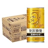 サントリー　ボス 贅沢微糖 185g缶 ×30本×2ケース(60本)
