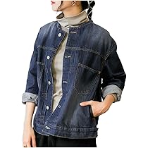 Amazon | [クロスマーベリー] デニムジャケット 大きいサイズ