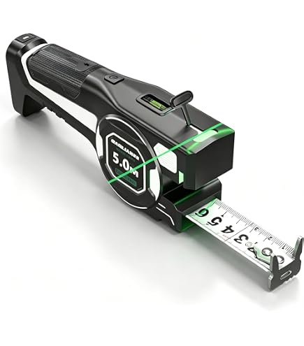 Amazon.co.jp: 3-in-1デジタルレーザーテープメジャー、レーザー付き