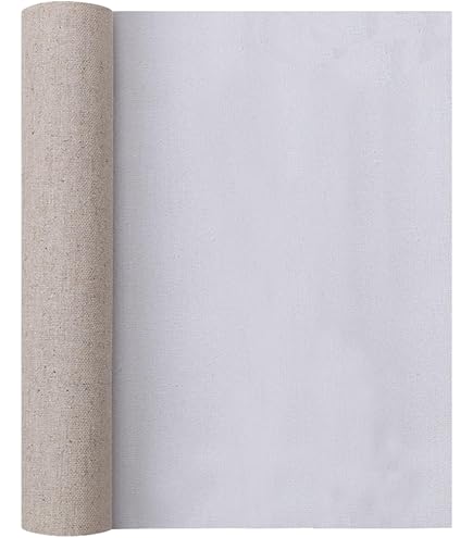 Amazon | 麻100％ ロールキャンバス 10.3m×145cm 中目 ※油彩・アクリル