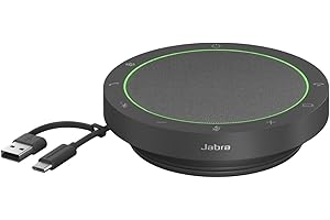 Jabra Speak2 55 スピーカーフォン [国内正規品] 会議用マイクスピーカー 最新ノイズキャンセリング機能 有線/無線接続 MS Teams/Zoom 認定 最先端ビームフォーミングマイク 50mmフルレンジスピーカー USB A/USB