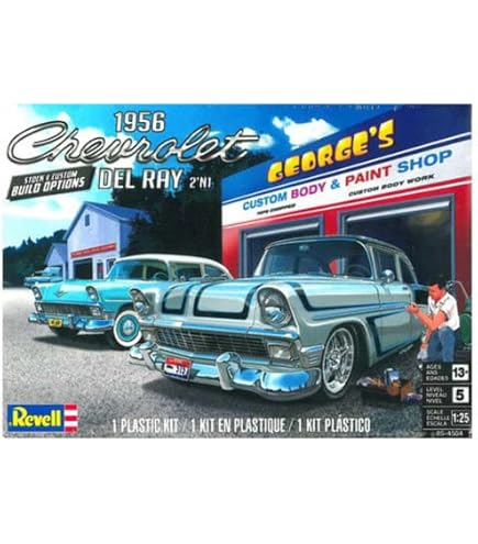 Maquette REVELL 1/24 – 1955 Chevy Bel Air Street Machine 2en1 – Kit 14519 – Neuf