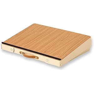 アスカ どこでも学習台 勉強台 DSK01 収納あり 持ち運び可 傾斜10°で正しい姿勢で集中力UP お絵描き 勉強 読…