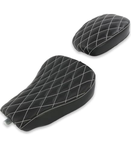 Amazon | ソロシート ブラック タックロール ステッチ ハーレー用