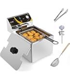 Amazon.co.jp: Savorix 電気フライヤー 業務用 油揚げ機 6L大容量 温度