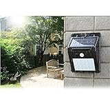 KBAYBO センサーライト ソーラーライト 20LED 屋外照明 ボタン付き 防犯 防水led 自動点灯 人感 太陽光発電 外灯 玄関 軒先 駐車場