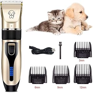 ペット用バリカン ペットクリッパー 犬用 猫用 トリミングバリカン ヘアクリッパー 充電式 水洗い可