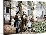 The Henry Fordプレミアムシックラップキャンバス壁アート印刷題名古いCaretaker atミッションサンファンカピストラーノハンデキャップカリフォルニアヴィンテージ写真 40" x 30