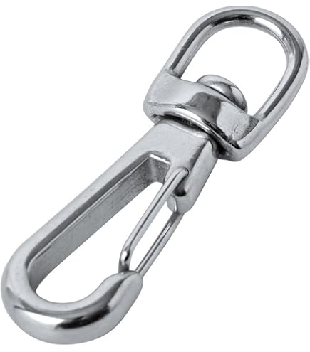 Amazon | ステンレス金具 スイベルダブルフック 線径4mm 全長112mm