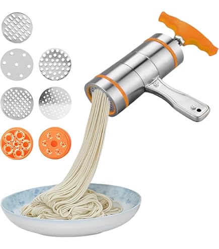 パスタマシーン　製麺機 Amazon | ステンレス製回転式押パスタマシーン 自宅で簡単に楽しく麺