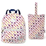 キッス゛ハ゛ック゛ ラージリュック＆シュース゛ハ゛ックセット（スター）ホワイト 通園バッグ リュック キッズリュック 幼稚園 バッグ セット 女の子 男の子 上履き入れ シューズ入れ