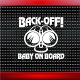 Baby on Board # 5 Shotgun車ステッカートラックウィンドウビニールデカール ホワイト BabyOnBoard-5Shotgun
