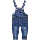 [YW] 子ども用 キッズ サロペット 女の子 男の子 デニムパンツ オーバーオール ジーンズ ロンパース 子供 オールインワン サスペンダー 男女兼用 オールインワン サスペンダー