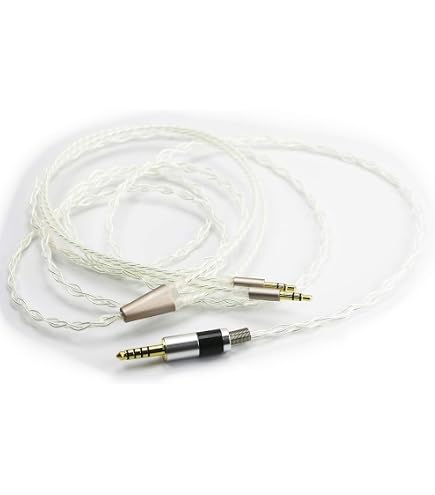 HIFIMAN ANANDA 有線ヘッドホン 4.4mmバランスケーブル付属 Amazon | Tirstrup 100%ピュアシルバー ヘッドホンケーブル 1.2m 4.4mm
